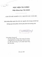 Giải pháp đẩy mạnh thu hút các nguồn vốn trung và dài hạn thông qua trái phiếu chính phủ trên thị trường vốn