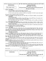 ĐỀ THI câp HUYỆN CHÍNH THỨC 2010 2011 LUU