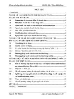 Đề án môn học kế toán tài chính - Bàn về hạch toán doanh thu bán hàng