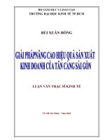 Giải pháp nâng cao hiệu quả sản xuất kinh doanh của tân cảng sài gòn 