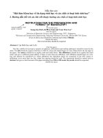 Mẫu báo cáo “Hội thảo Khoa học về đa dạng sinh học và các chất có hoạt tính sinh học”