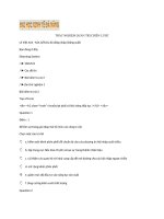 Trắc nghiệm quản trị chiến lược 