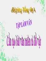 Bài giảng tiếng việt 4 tuần 14 bài tập làm văn   cấu tạo bài văn miêu tả đồ vật 