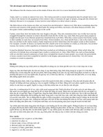 Topic 15: The advantages and disadvantages of the cinema