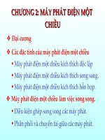 CHƯƠNG 2  máy PHÁT điện một CHIỀU