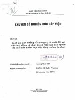 Đánh giá ảnh hưởng của công cụ lãi suất đối với việc huy động và phân bổ có hiệu quả các nguồn lực tài chính nhằm mục tiêu tăng trưởng ổn định