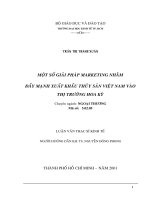 Giải pháp marketing đẩy mạnh xuất khẩu thủy sản việt nam vào thị trường hoa kỳ 