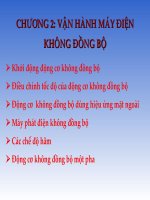 CHƯƠNG 2   vận HÀNH máy điện KHÔNG ĐỒNG bộ 