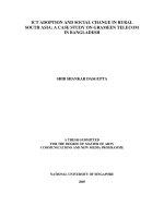 ICT adoption and social change in rural south asia a case study of grameen telecom in bangladesh