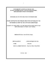 Nghiên cứu đối chiếu câu phủ định tiếng pháp và tiếng việt trên bình diện cú pháp   ngữ nghĩa 