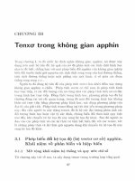 Phép tính tenxơ và vài ứng dụng trong cơ học, vật lý  3 