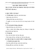 GIÁO án dạy học THEO CHỦ đề TÍCH hợp môn NGỮ văn 6 