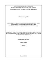 nghiên cứu việc dùng các chiến lược nghe nhằm cải thiện kỹ năng nghe hiểu cho sinh viên các lớp cử nhân thực hành trường đại học thương mại 