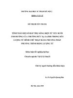 Tính toán hệ số hấp thụ sóng điện từ yếu dưới ảnh hưởng của trường bức xạ lazer dây lượng tử hình chữ nhật bằng phương pháp phương trình động lượng tử