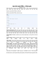 Hướng dẫn lập trình web HTML cho người mới bắt đầu