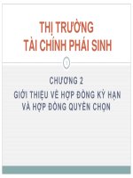 Chương 2 Thị trường tài chính phái sinh