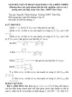 GIẢI bài tập về đoạn MẠCH RLC có ω BIẾN THIÊN 