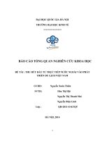 Thu hút FDI vào phát triển dịch vụ việt nam 