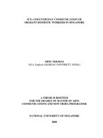 ICTs and everyday communication of migrant female domestic workers in singapore