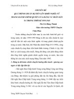 QUÁ TRÌNH CHUẨN bị TIẾN lên KHỞI NGHĨA vũ TRANG GIÀNH CHÍNH QUYỀN của ĐẢNG và NHÂN dân TA TRONG THỜI kì 1939 1945 