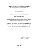Vai trò của tri thức văn hóa trong dịch thuật (nghiên cứu trủờng hợp sinh viên năm thứ 3, năm thứ 4 khoa ngôn ngữ và văn hóa pháp   trường đại học ngoại ngữ   đại học quốc gia hà nội) 