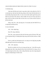 Lịch sử hình thành sứ mệnh viễn cảnh công ty aflac 