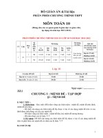 Giáo án Toán lớp 10 cả năm