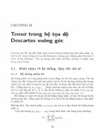 Phép tính tenxơ và vài ứng dụng trong cơ học, vật lý  2 
