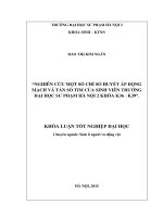 Nghiên cứu một số chỉ số huyết áp động mạch và tần số tim của sinh viên trường đại học sư phạm hà nội 2 khóa k36   k39