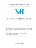 Báo cáo thực tập khoa kế toán tại CÔNG TY CP xây DỰNG và THƯƠNG mại TRƯỜNG MAI