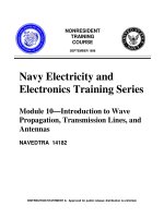 Introduction To Wave Propagation Transmission Lines And Antennas