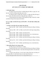 Chuyên đề môn địa lý kỹ NĂNG vẽ và NHẬN xét BIỂU đồ 