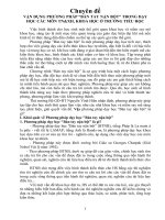 Chuyên đề: VẬN DỤNG PHƯƠNG PHÁP “BÀN TAY NẶN BỘT” TRONG DẠY HỌC CÁC MÔN TN&XH, KHOA HỌC Ở TRƯỜNG TIỂU HỌC