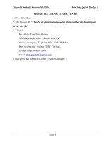 Chuyên đề môn hóa học chuyên đề phân loại và phương pháp giải bài tập hỗn hợp sắt và các oxit sắt”  