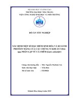 Xác định một số đặc điểm sinh hóa và so sánh protein màng của các chủng vi khuẩn vibrio spp  phân lập từ cá chẽm (lates calcarifer)