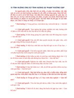 các tình huống sư phạm và cách giải quyết