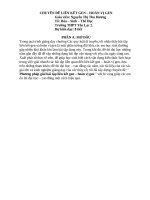 Chuyên đề môn sinh học CHUYÊN đề LIÊN kết GEN – HOÁN vị GEN 