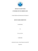 Improving the competitiveness of vietnamese joint stock commercial banks