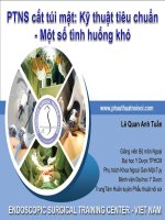 CME sỏi mật kỹ thuật mổ cắt TMNS tiêu chuẩn