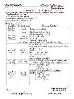 Kế hoạch dạy học Toán 6. Vnen