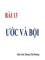 bài 13 ước và bội số học 6