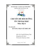 Chuyên đề ôn thi môn địa “kĩ năng nhận xét biểu đồ 