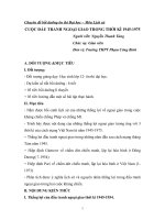 Chuyên đề bồi dưỡng ôn thi đại học – môn lịch sử CUỘC đấu TRANH NGOẠI GIAO TRONG THỜI kì 1945 1975 