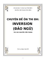 CHUYÊN đề ôn THI đh môn ANH INVERSION  