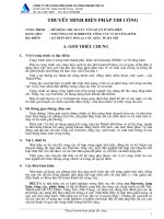 Thuyết minh BPTC Công trình Mở rộng Cục Tần số Vô tuyến điện. Hạng mục Tường vây, cọc Barrette, Tầng hầm