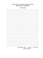 Mẫu tờ bảo lảnh nhân sự
