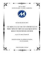 TÁC ĐỘNG của các yếu tố VI mô đến GIÁ cổ PHIẾU NIÊM yết TRÊN sàn GIAO DỊCH CHỨNG KHOÁN THÀNH PHỐ hồ CHÍ MINH 