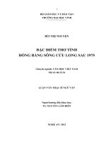 Đặc điểm thơ tình Đồng bằng sông Cửu Long sau 1975