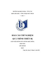 Báo cáo thí nghiệm quá trình thiết bị