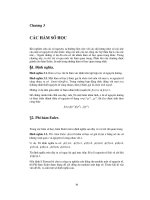 Bài Giảng Các Hàm Số Học